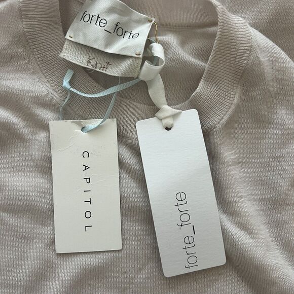 FORTE FORTE Long-sleeve Fitted Bodysuit Size 0 - Picture 11 of 16